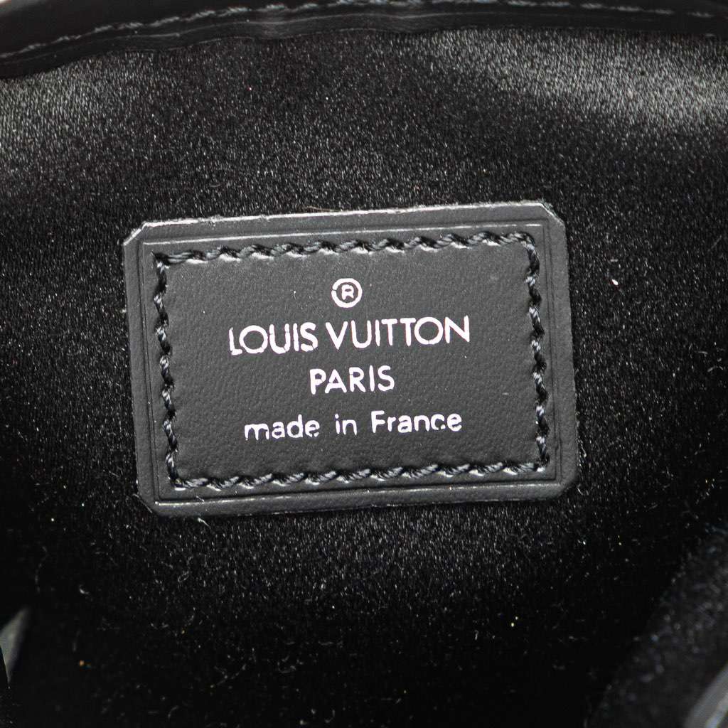 Louis Vuitton Monogram Mini Satin Bucket Black Satin Very good - Box View