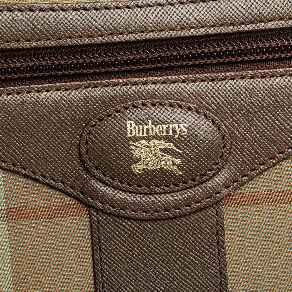 Burberry Vintage Check Canvas Crossbody Brown Canvas Good condition - Box View