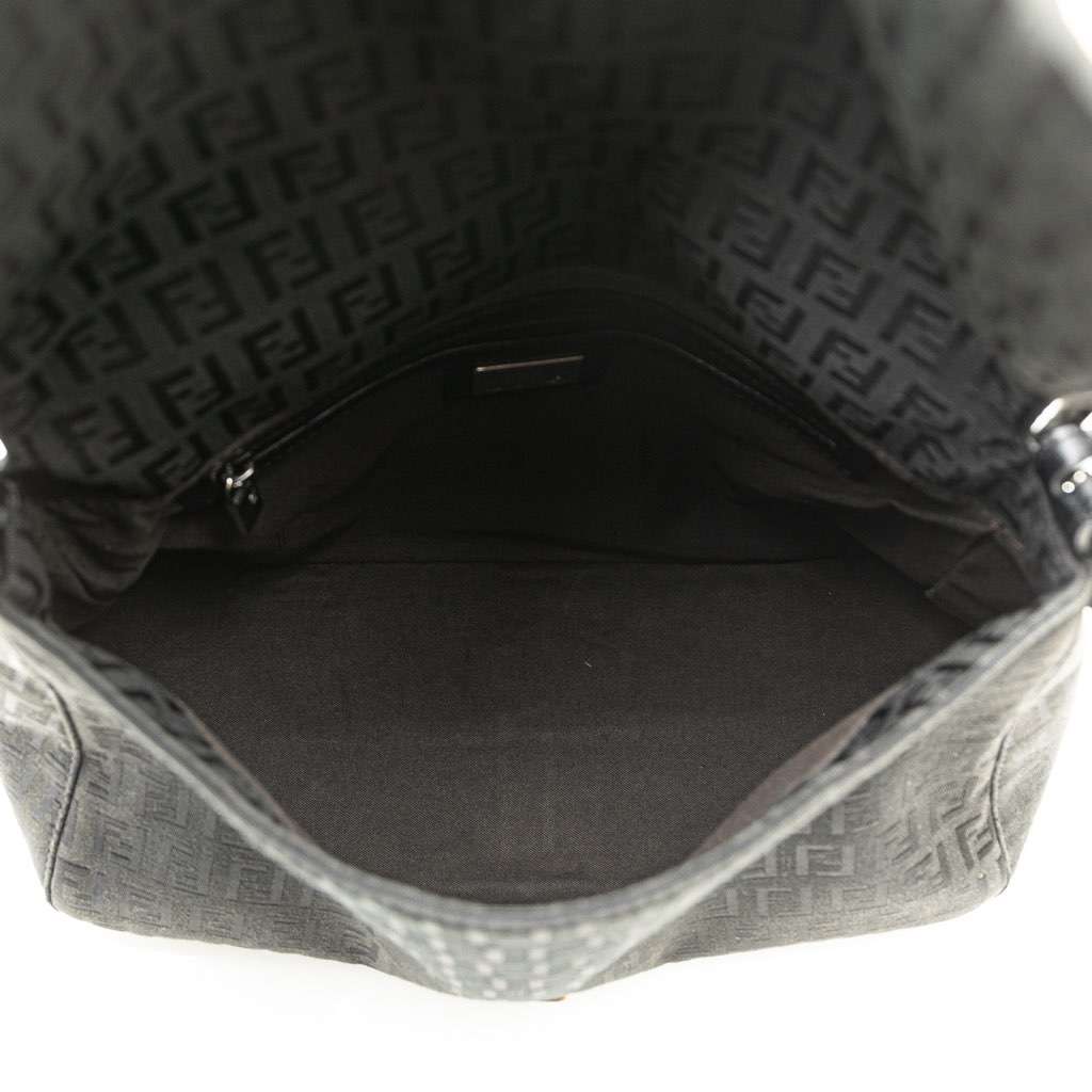 Fendi Zucchino Canvas Mamma Forever Black Canvas Good condition - Model View