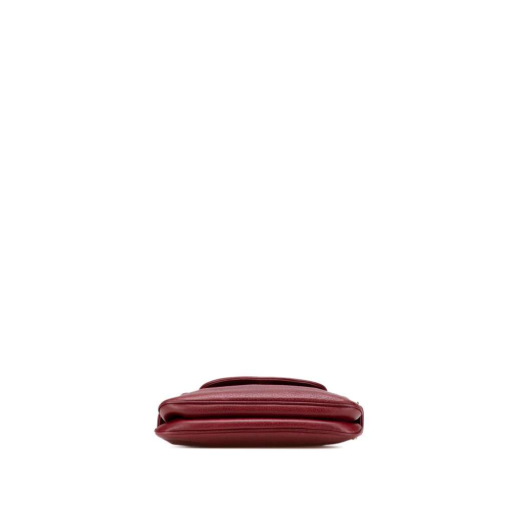 Gucci Leather 1973 Shoulder Bag Red Leather Very good - Inside View