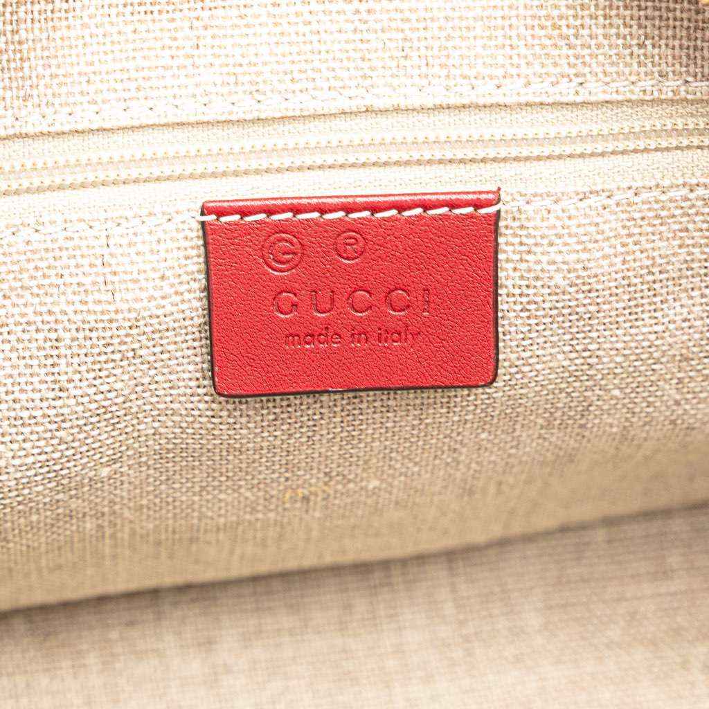 Gucci Small Microguccissima Bree Satchel Red Leather Very good - Box View