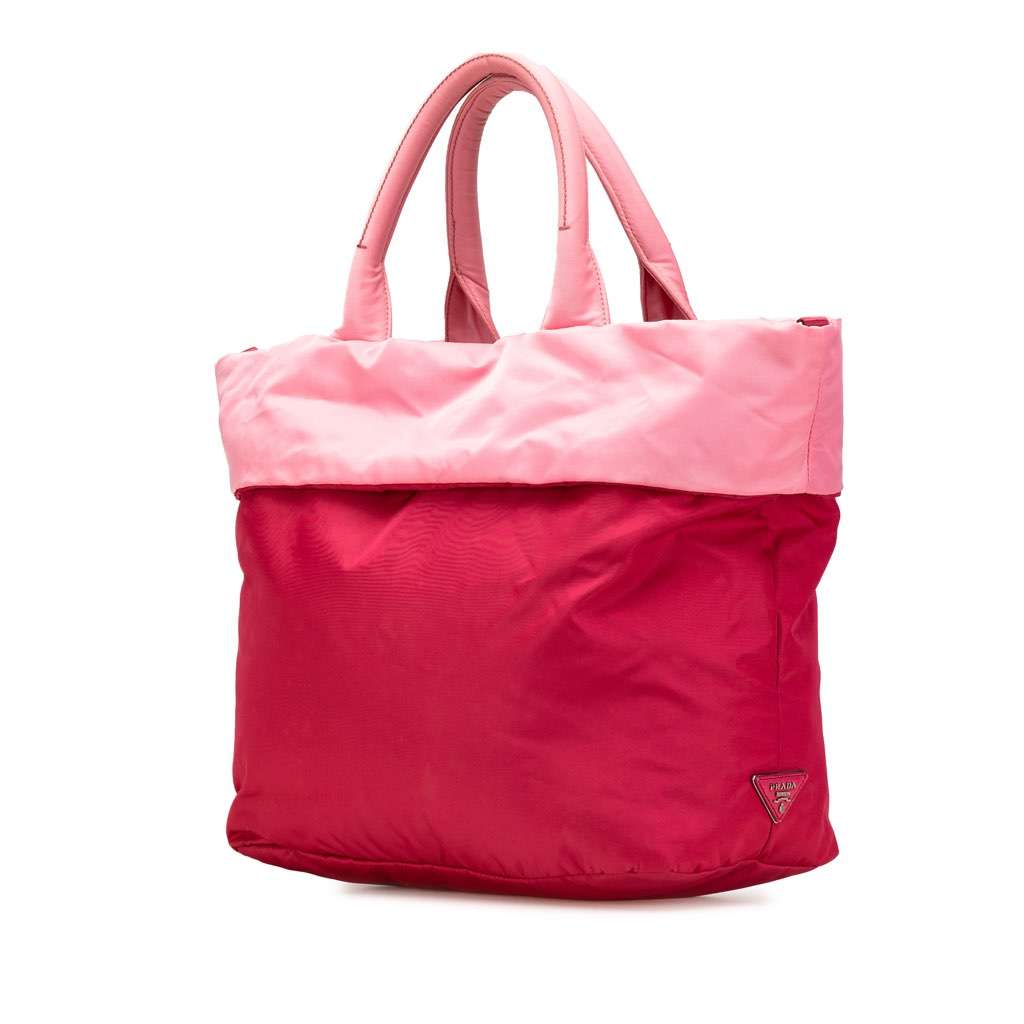 Prada Tessuto Reversible Satchel Red Very good - Back View