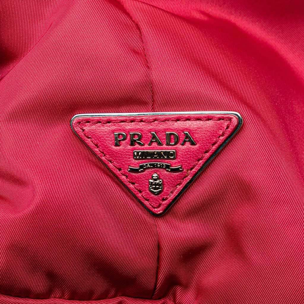 Prada Tessuto Reversible Satchel Red Very good - Box View