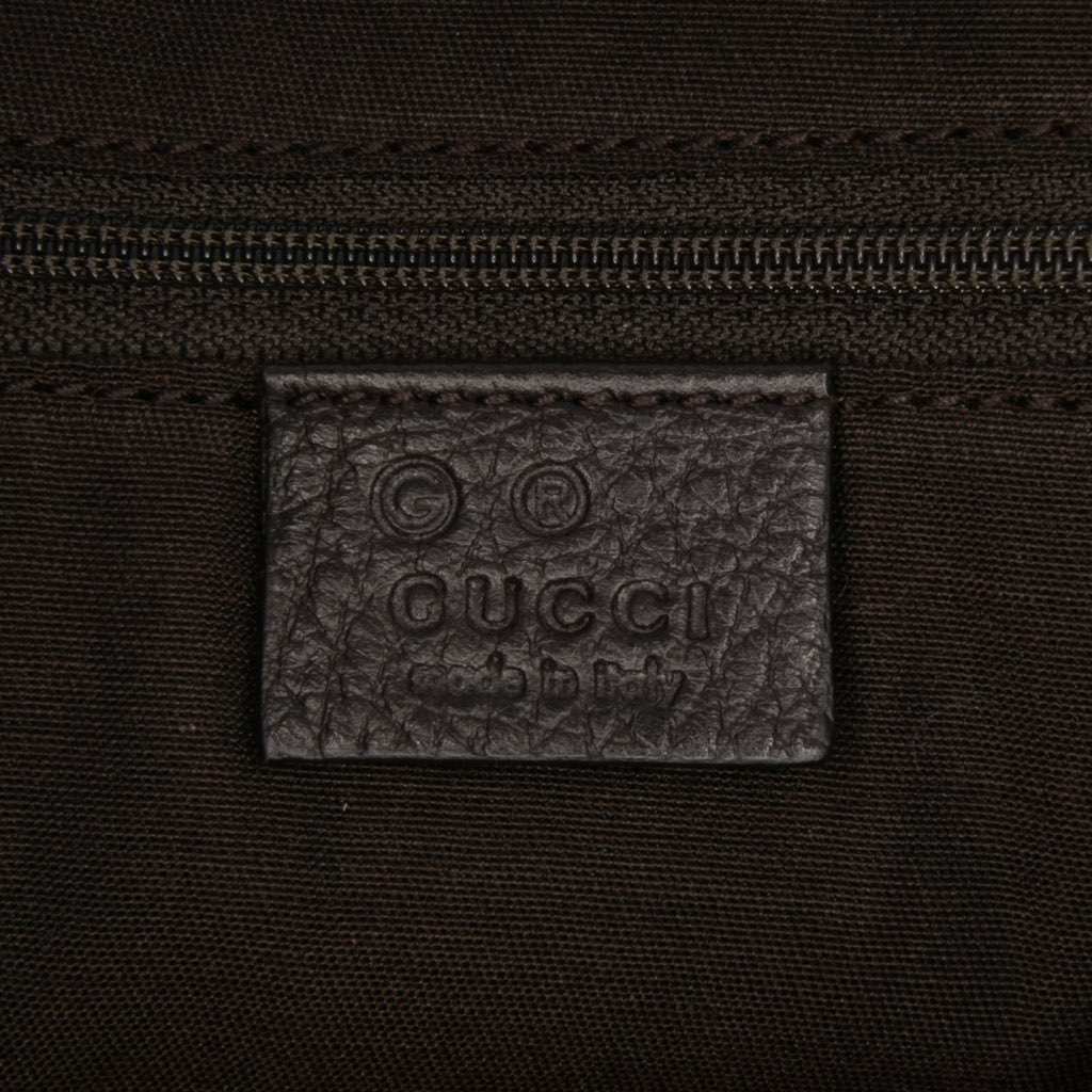 Gucci GG Denim Abbey D Ring Tote Brown Denim Good - Box View