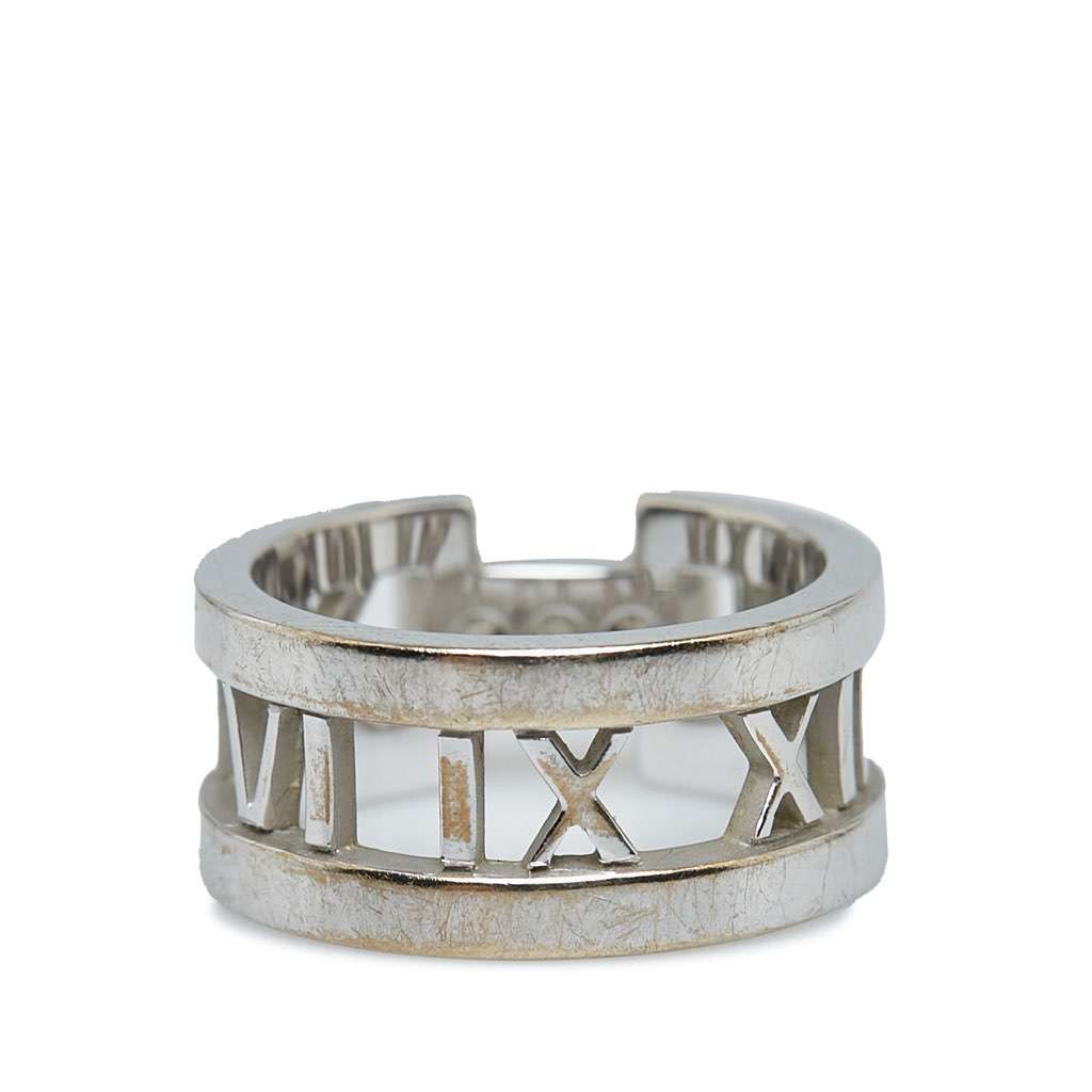 Tiffany & Co Atlas Diamond Ring Silver Metal Good condition - Inside View
