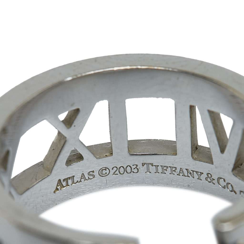 Tiffany & Co Atlas Diamond Ring Silver Metal Good condition - Model View