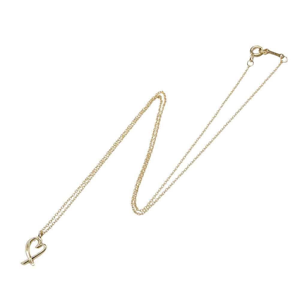 Tiffany & Co 18K Yellow Gold Paloma Picasso Loving Heart Necklace Gold Gold Good condition - Front View