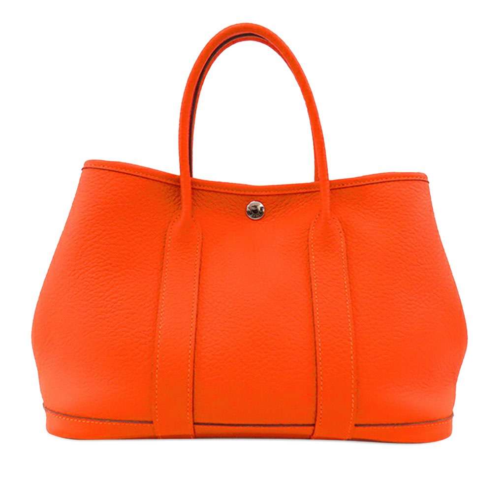 Hermès Negonda Garden Party 30 Orange Leather Very good - Front View