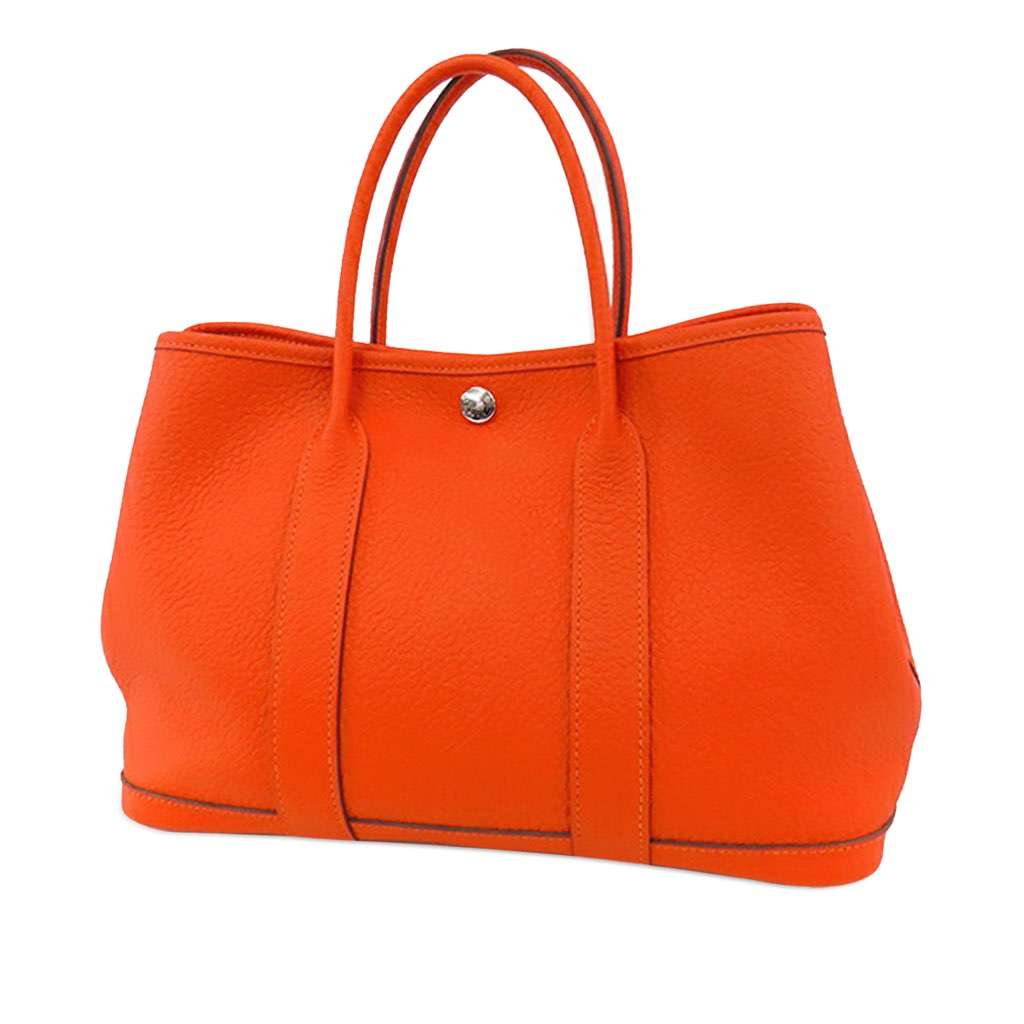 Hermès Negonda Garden Party 30 Orange Leather Very good - Back View