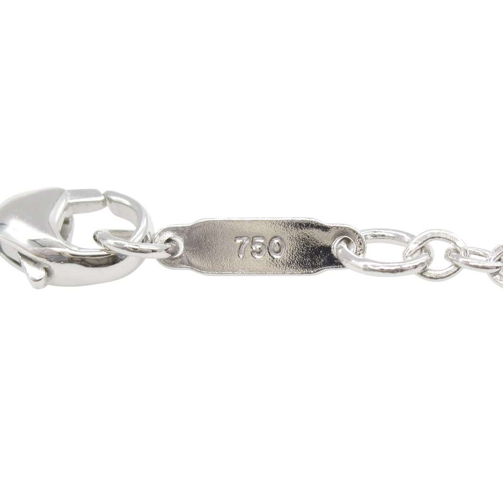 Tiffany & Co 18K White Gold Sentimental Heart Pendant Necklace Silver White Gold Good condition - Box View