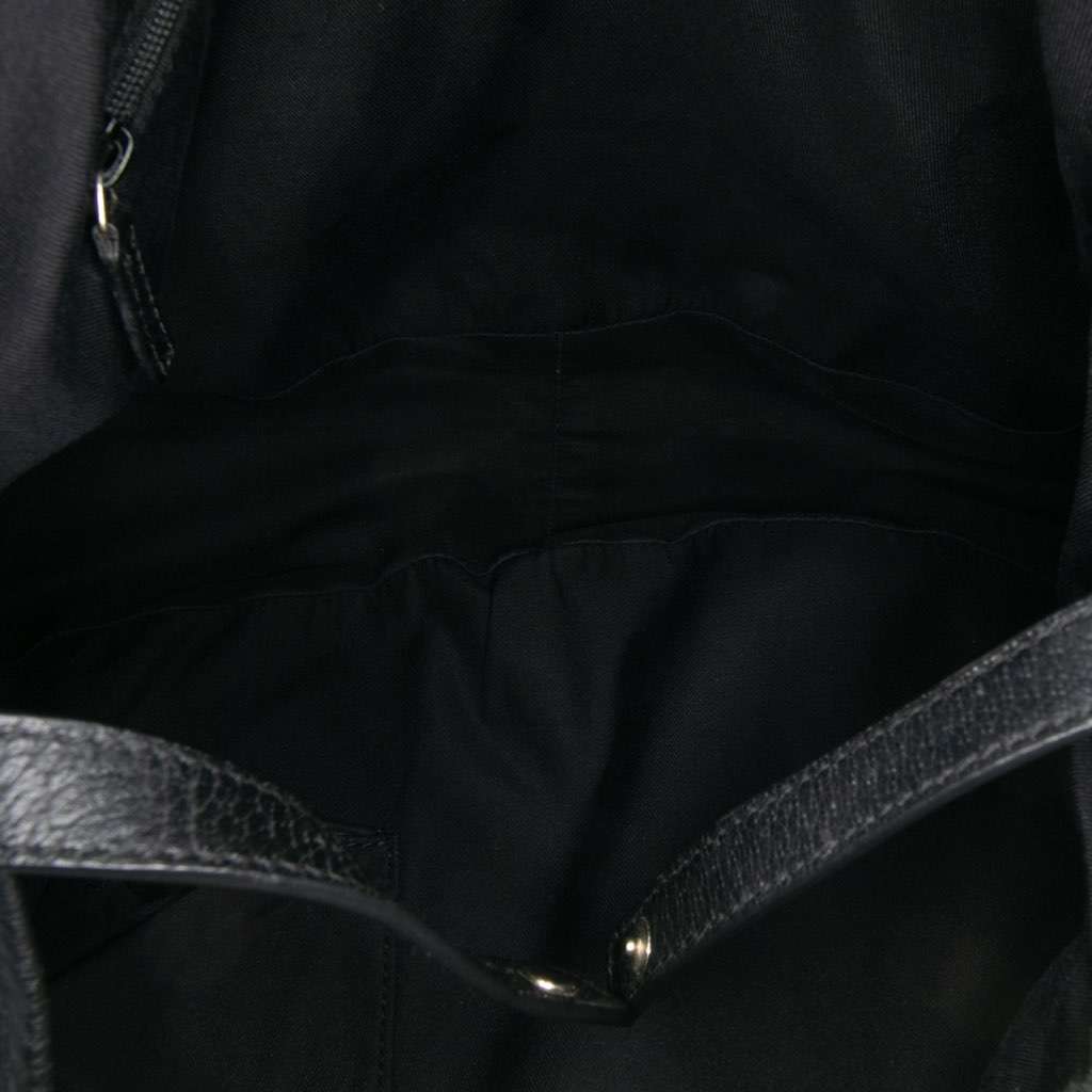 Gucci GG Canvas Abbey D Ring Tote Black Canvas Good - Model View