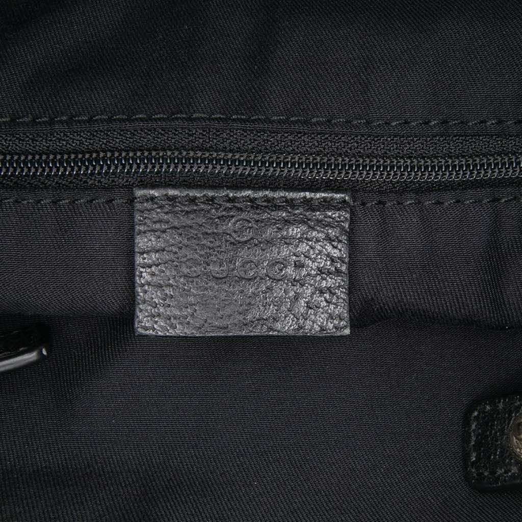 Gucci GG Canvas Abbey D Ring Tote Black Canvas Good - Box View