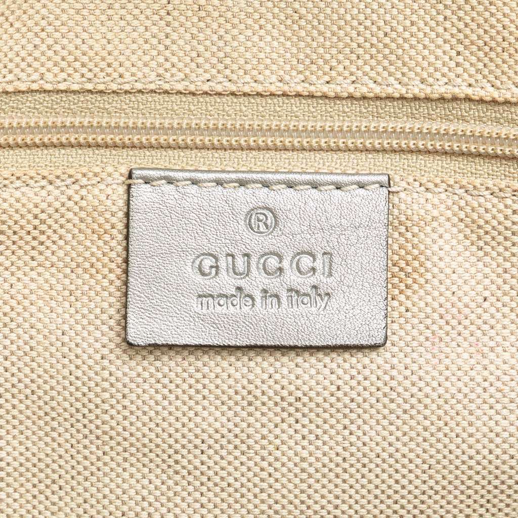 Gucci Medium Guccissima Sukey Tote Silver Leather Good - Box View