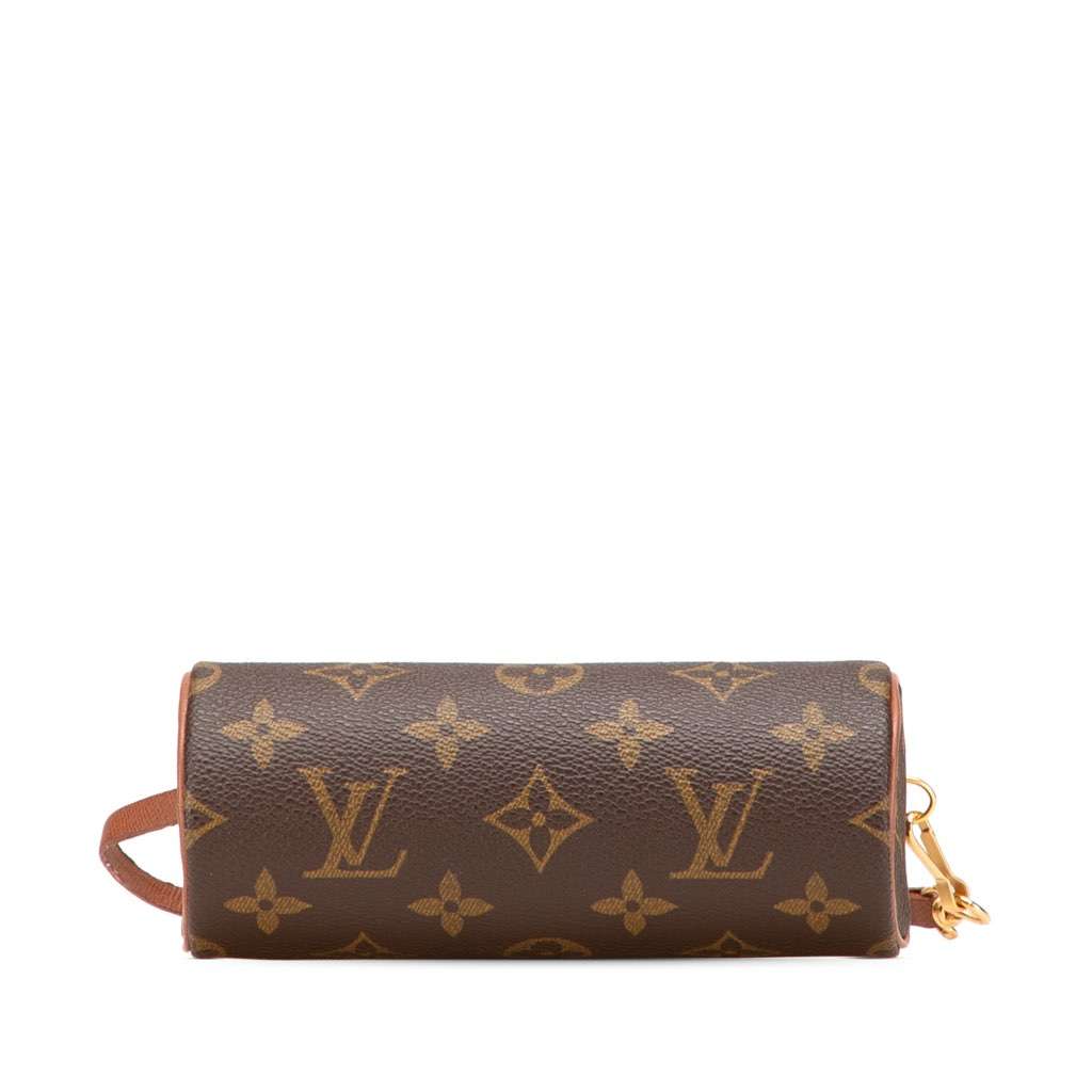 Louis Vuitton Monogram Papillon Pochette Brown Canvas Good - Inside View