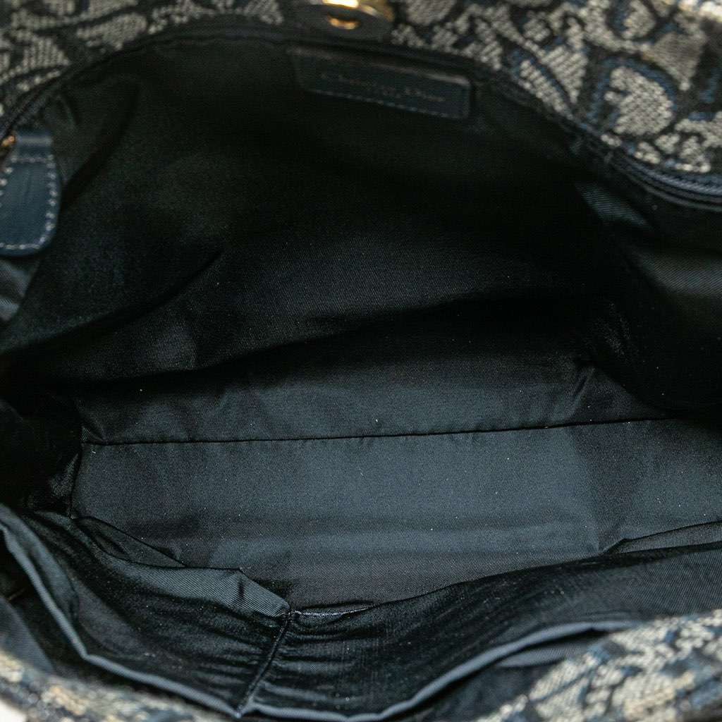 Dior Diorissimo Trotter Canvas Tote Blue Canvas Very good - Model View