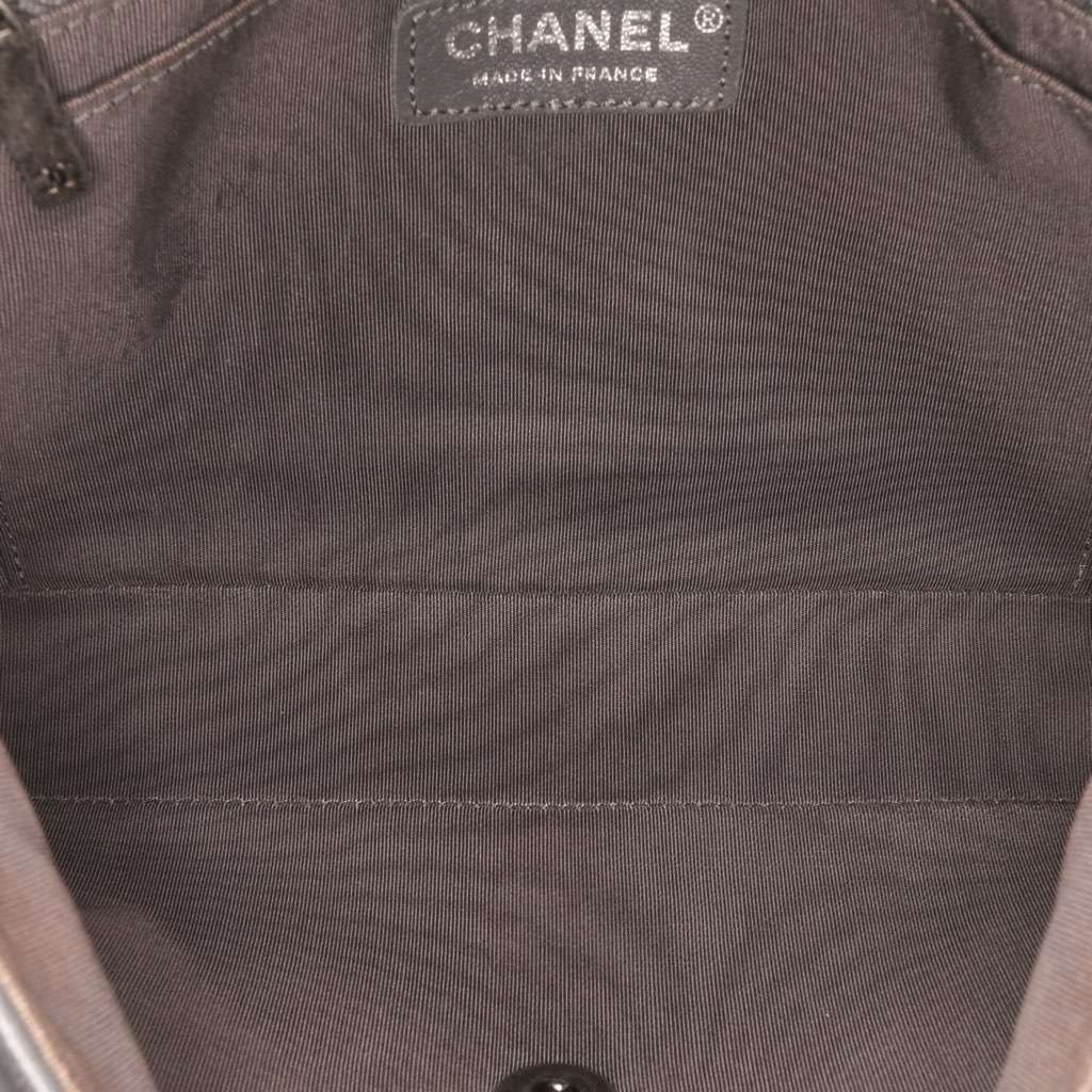 Chanel Paris-Salzburg Medium Lambskin Tyrolean Flap Grey Leather Good condition - Model View
