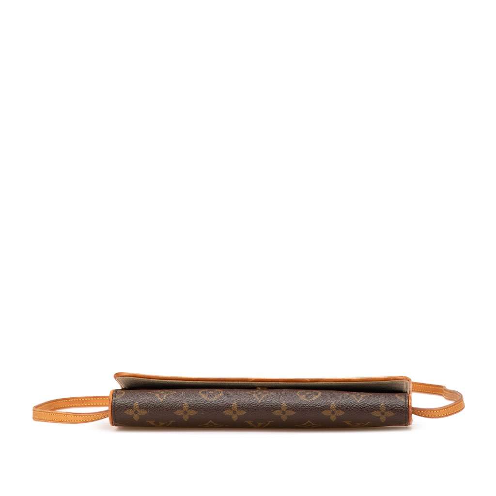 Louis Vuitton Monogram Pochette Twin GM Brown Canvas Good - Inside View