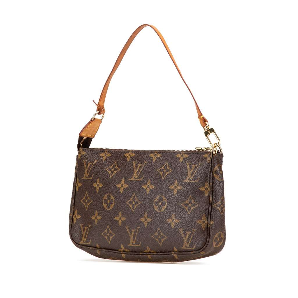 Louis Vuitton Monogram Pochette Accessoires Brown Canvas Good condition - Back View