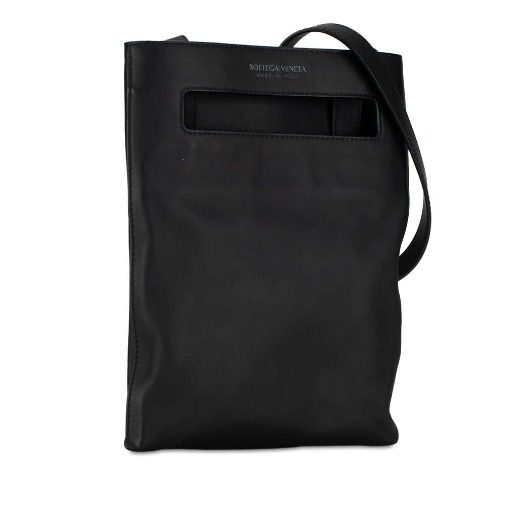 Bottega Veneta The Slot Crossbody Black Leather Very good condition - Back View