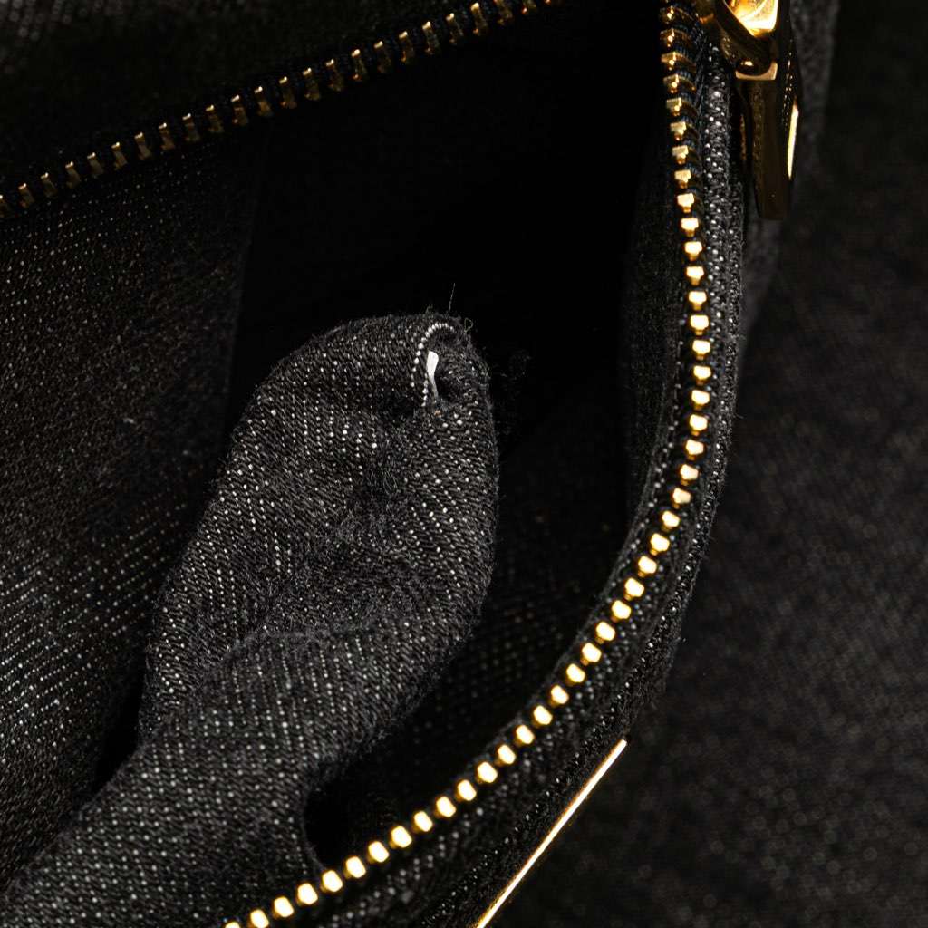 Prada Canvas Canapa Logo Satchel Black Canvas Good - Model View