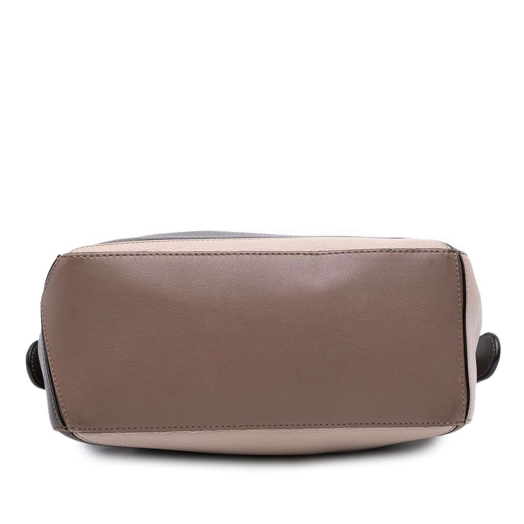 Loewe Small Tricolor Calfskin Puzzle Satchel Grey Leather Good condition - Inside View