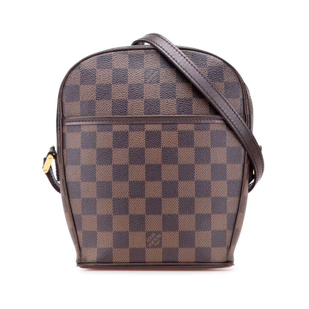 Louis Vuitton Damier Ebene Ipanema PM Brown Canvas Very good - Front View