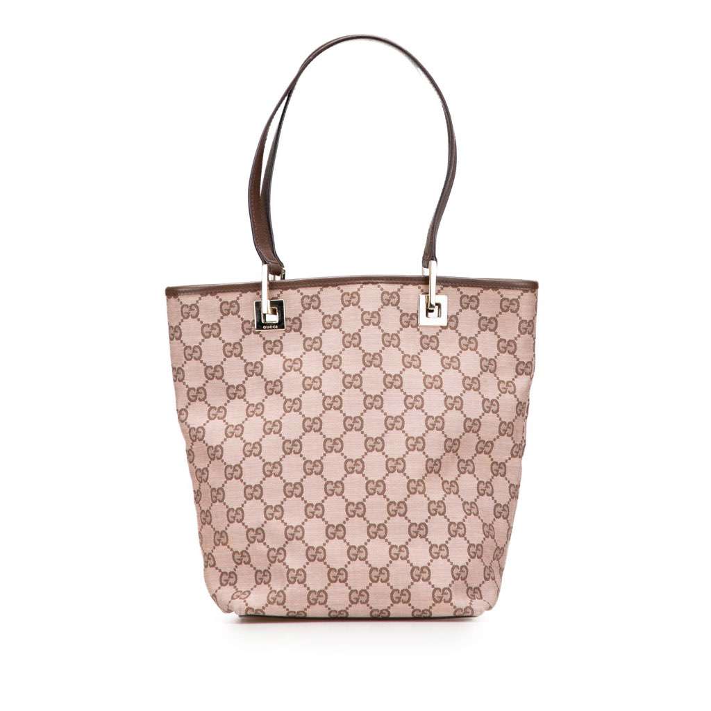 Gucci GG Canvas Tote Brown Canvas Good condition - Front View