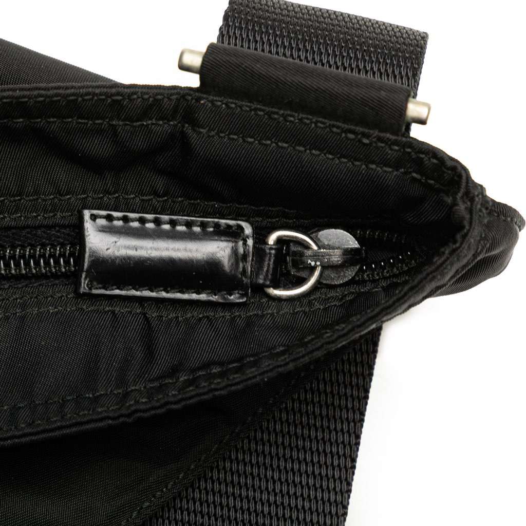 Prada Tessuto Zip Top Crossbody Black Good - Box View