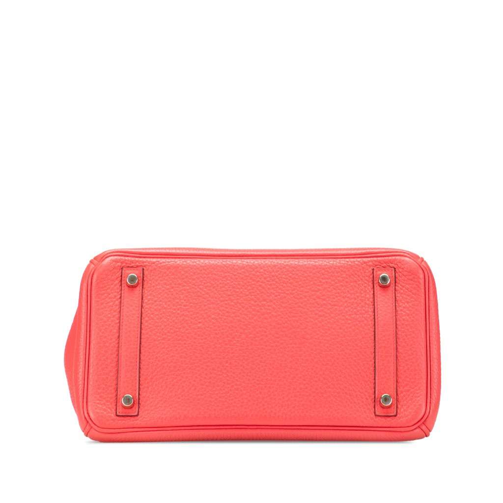 Hermès Clemence Birkin Retourne 30 Pink Leather Good condition - Inside View