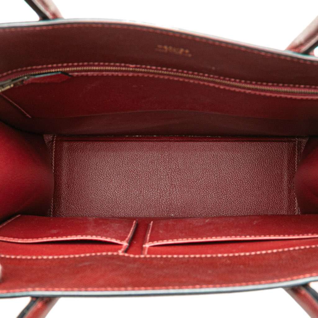 Hermès Courchevel White Bus 30 Red Leather Good condition - Model View