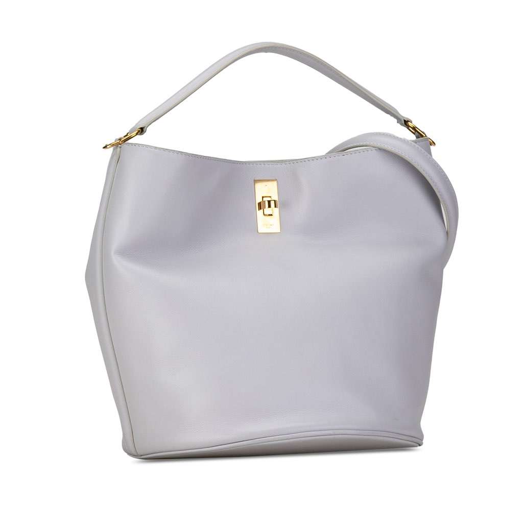 Celine Teen Bucket 16 Blue Leather Very good - Back View