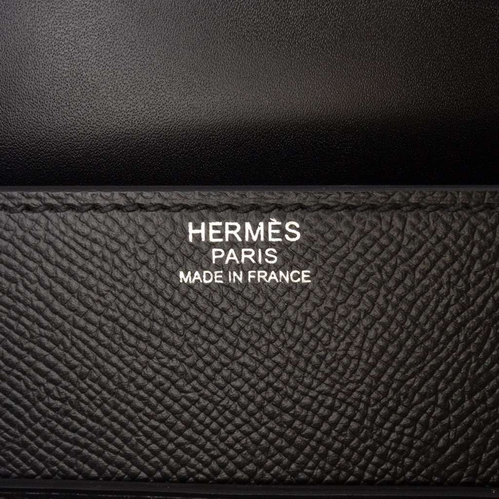 Hermès Epsom Swift Sacabar 30 Black Leather Good condition - Box View