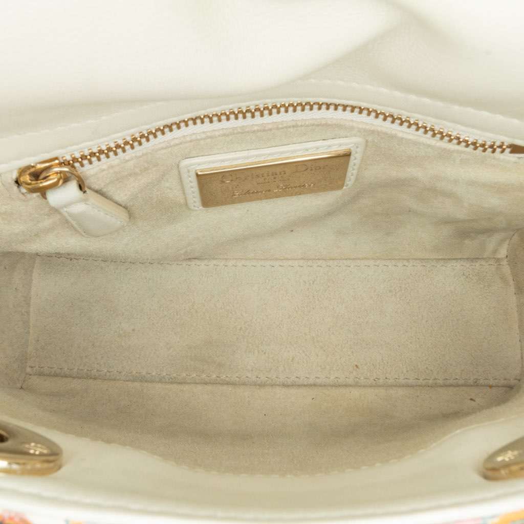 Dior Limited Edition Mini Calfskin Lady DiorAmour Lady Dior White Leather Very good - Box View