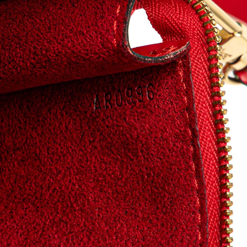 Louis Vuitton Epi Pochette Accessoires Red Leather Good - Box View