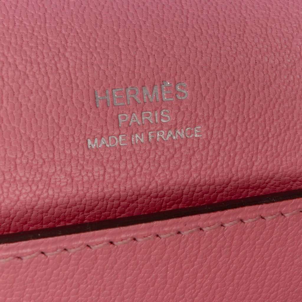 Hermès Chevre Mysore Octogone 23 Orange Leather Good condition - Box View