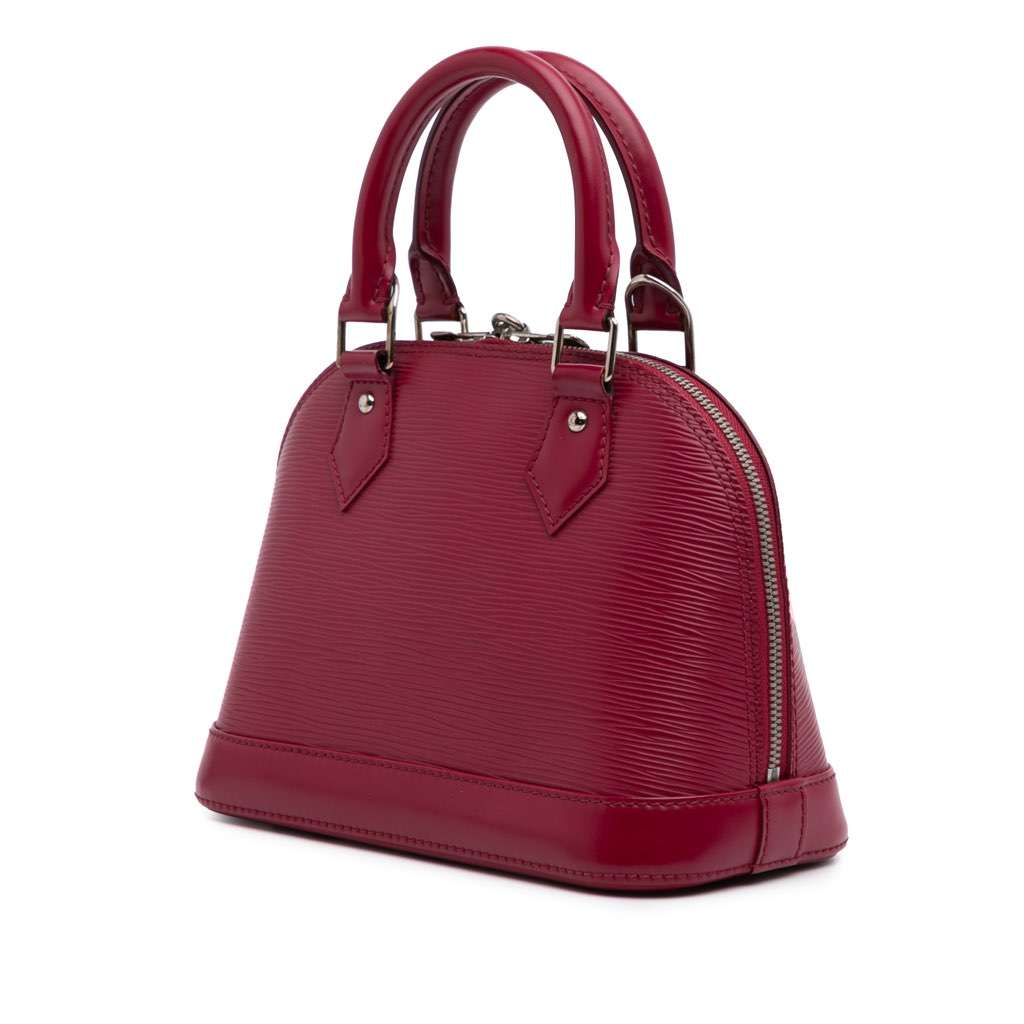 Louis Vuitton Epi Alma BB Pink Leather Good - Back View