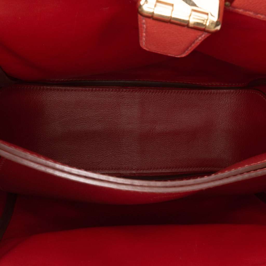 Hermès Evercolor Convoyeur 26 Orange Leather Good condition - Box View