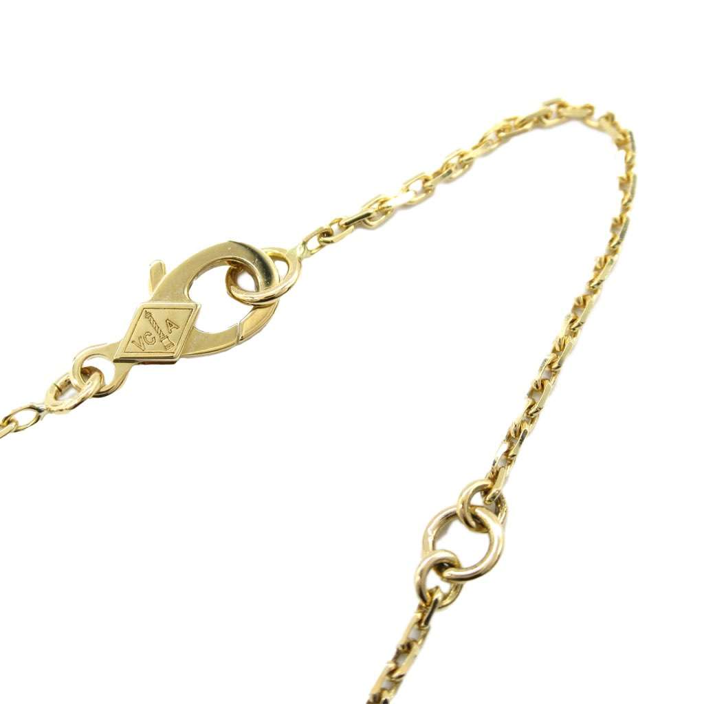 Van Cleef & Arpels 18K Yellow Gold and Onyx Vintage Alhambra Pendant Necklace Gold Gold Good condition - Box View