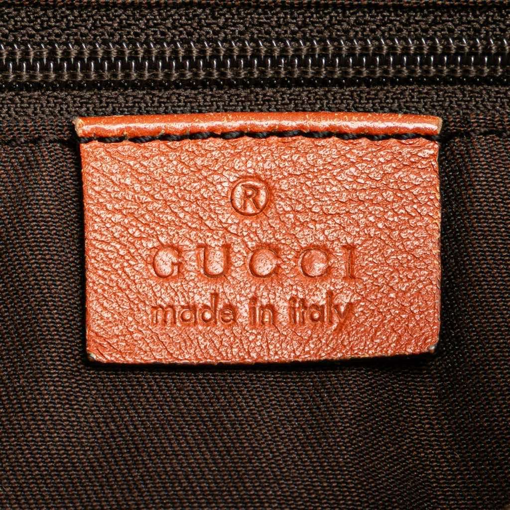 Gucci GG Canvas Abbey D Ring Shoulder Bag Brown Canvas Good - Box View