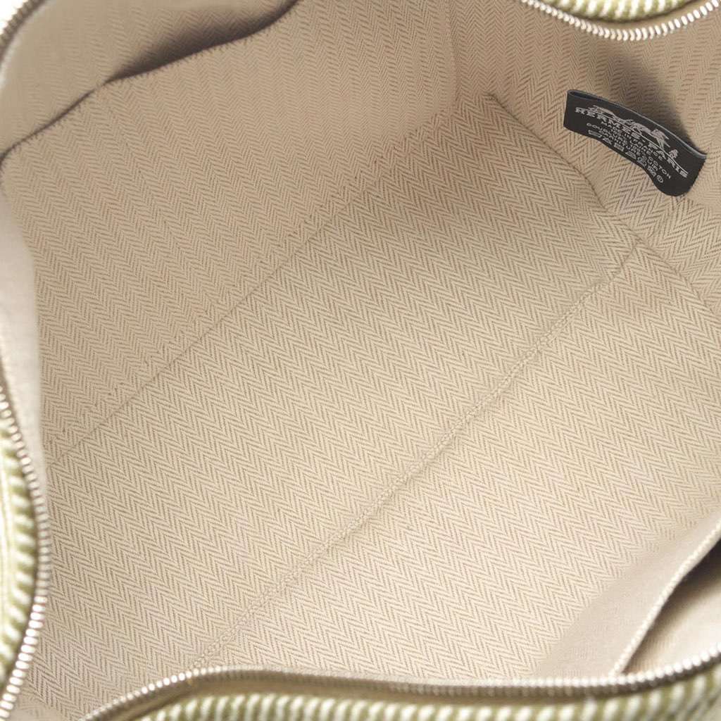 Hermès Large Wool Bride A Brac H Natte Case Green Wool Very good condition - Inside View