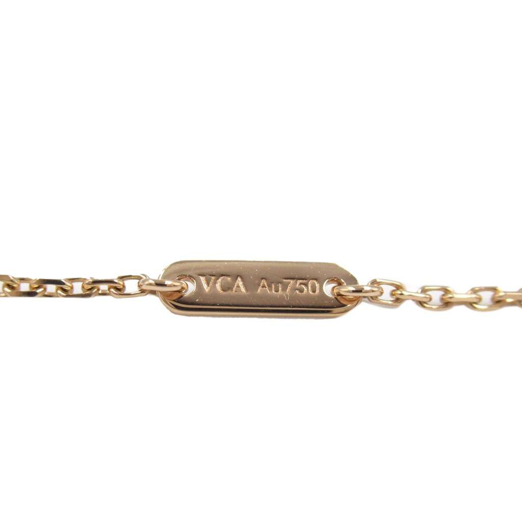 Van Cleef & Arpels 18K Rose Gold and Carnelian Sweet Alhambra Heart Pendant Necklace Pink Rose Gold Good condition - Inside View