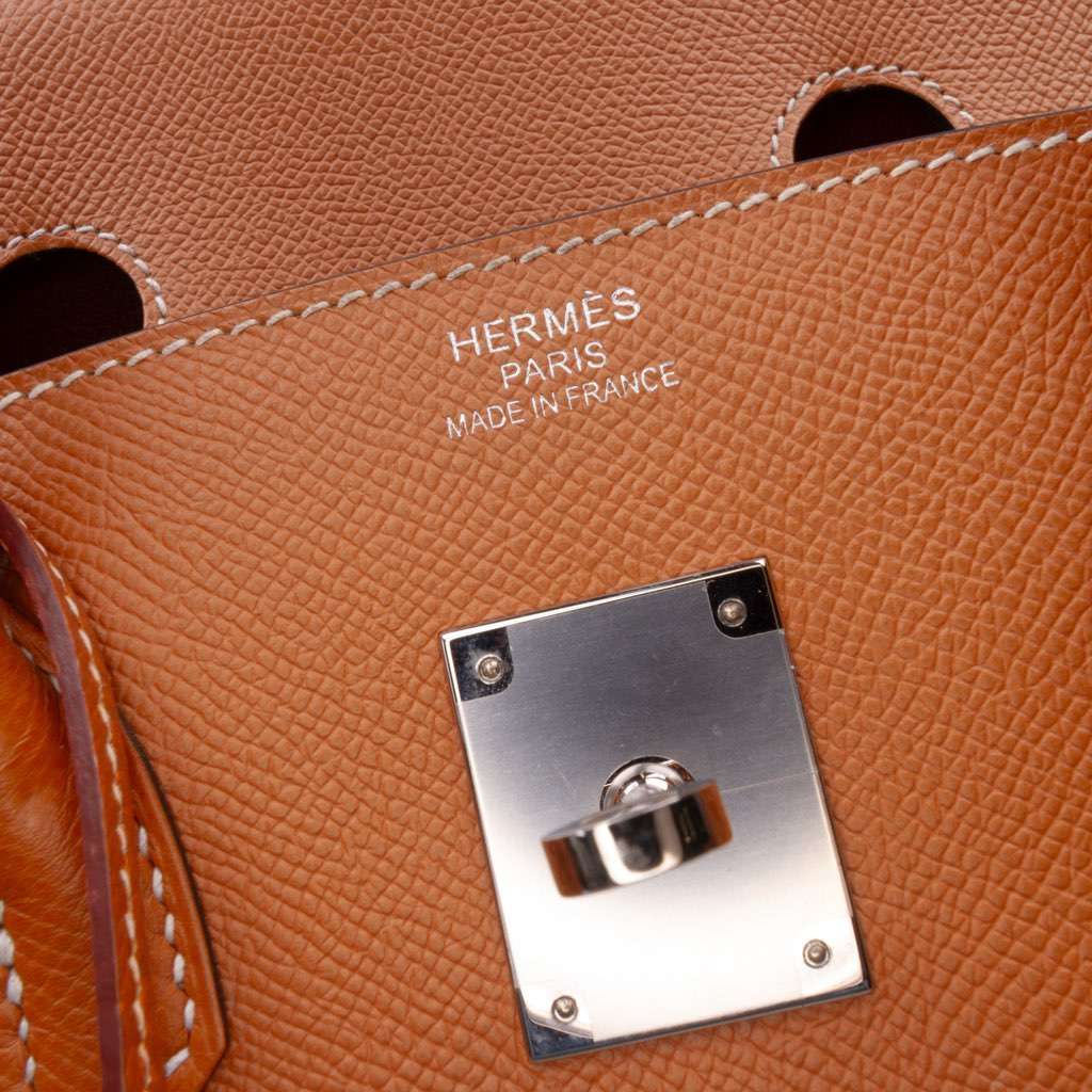 Hermès Epsom Birkin Retourne 35 Brown Leather Good condition - Box View