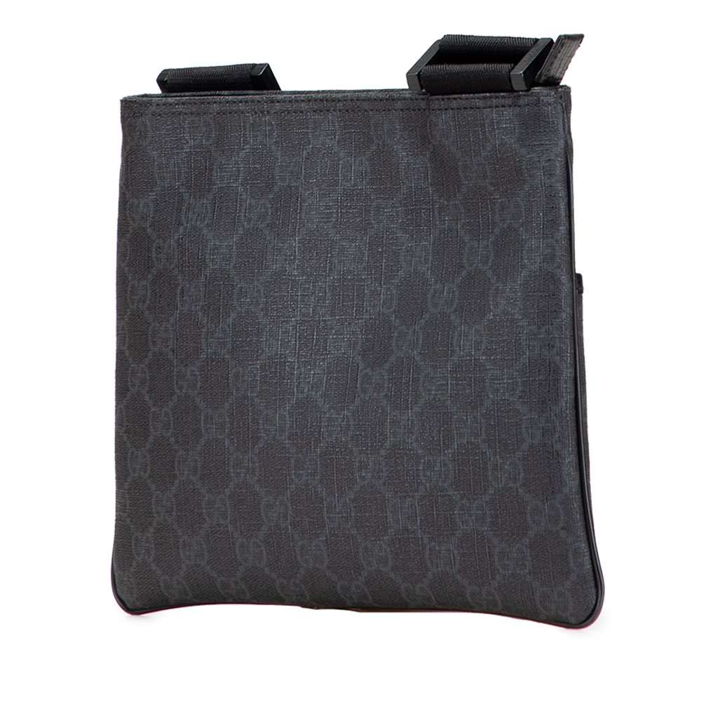 Gucci GG Supreme Crossbody Black Canvas Good - Back View
