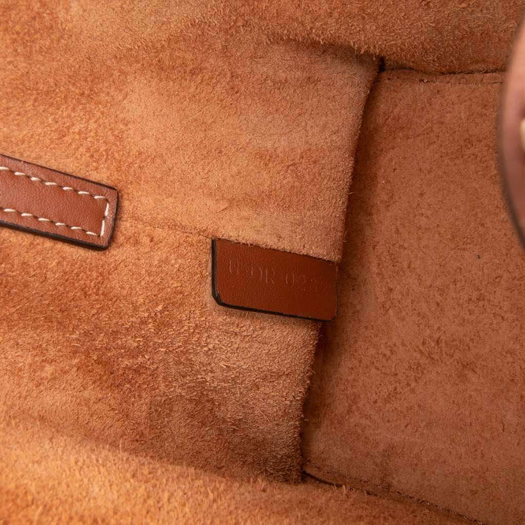 Celine Small Calfskin Cuir Triomphe Box Bag Brown Leather Very good condition - Box View