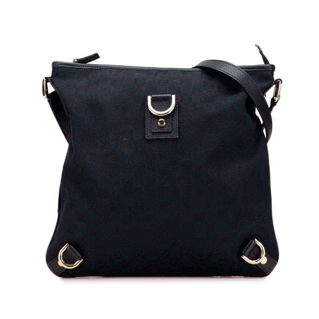 Gucci GG Canvas Abbey D Ring Crossbody Blue Canvas Very good - Front View