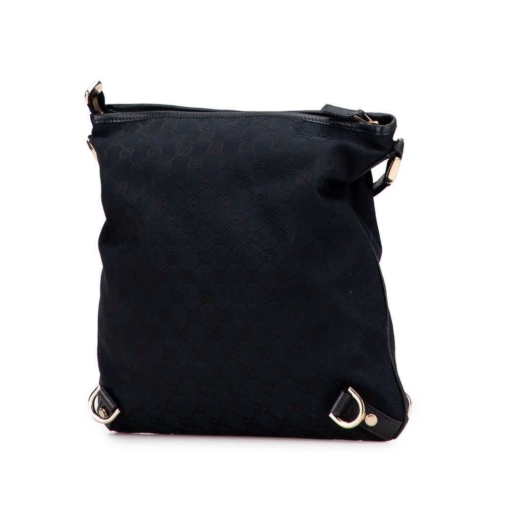 Gucci GG Canvas Abbey D Ring Crossbody Blue Canvas Very good - Back View