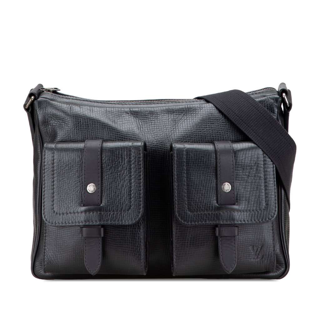 Louis Vuitton Utah Wichita Grey Leather Good condition - Front View