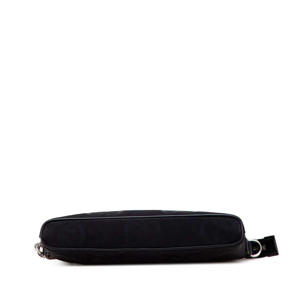 Gucci Jumbo GG Canvas Clutch on Strap Black Canvas Very good - Inside View