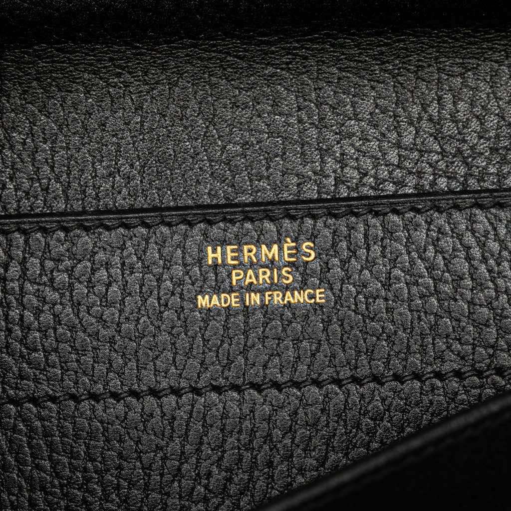 Hermès Ardennes Sac A Depeches 38 Black Leather Good condition - Box View