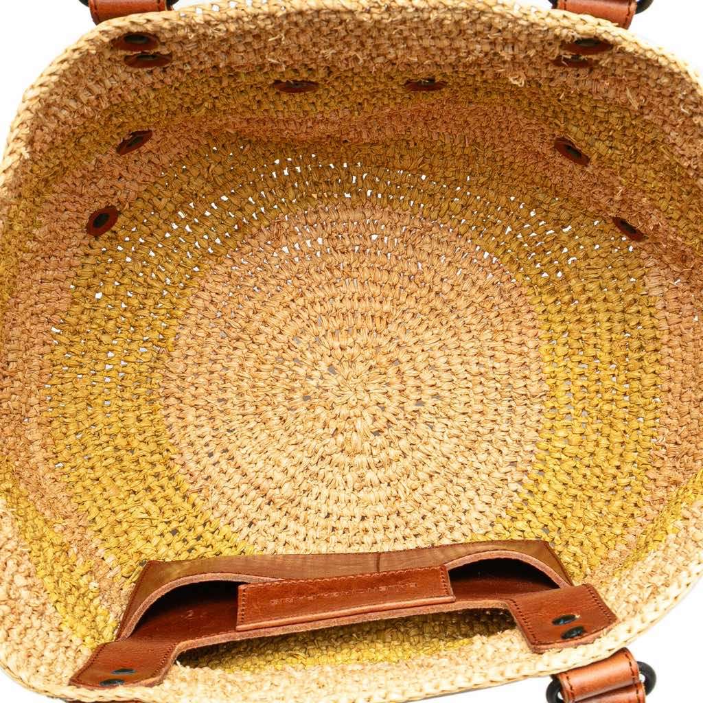 Balenciaga Raffia Motocross Classic Panier Basket Tote Brown Very good condition - Model View